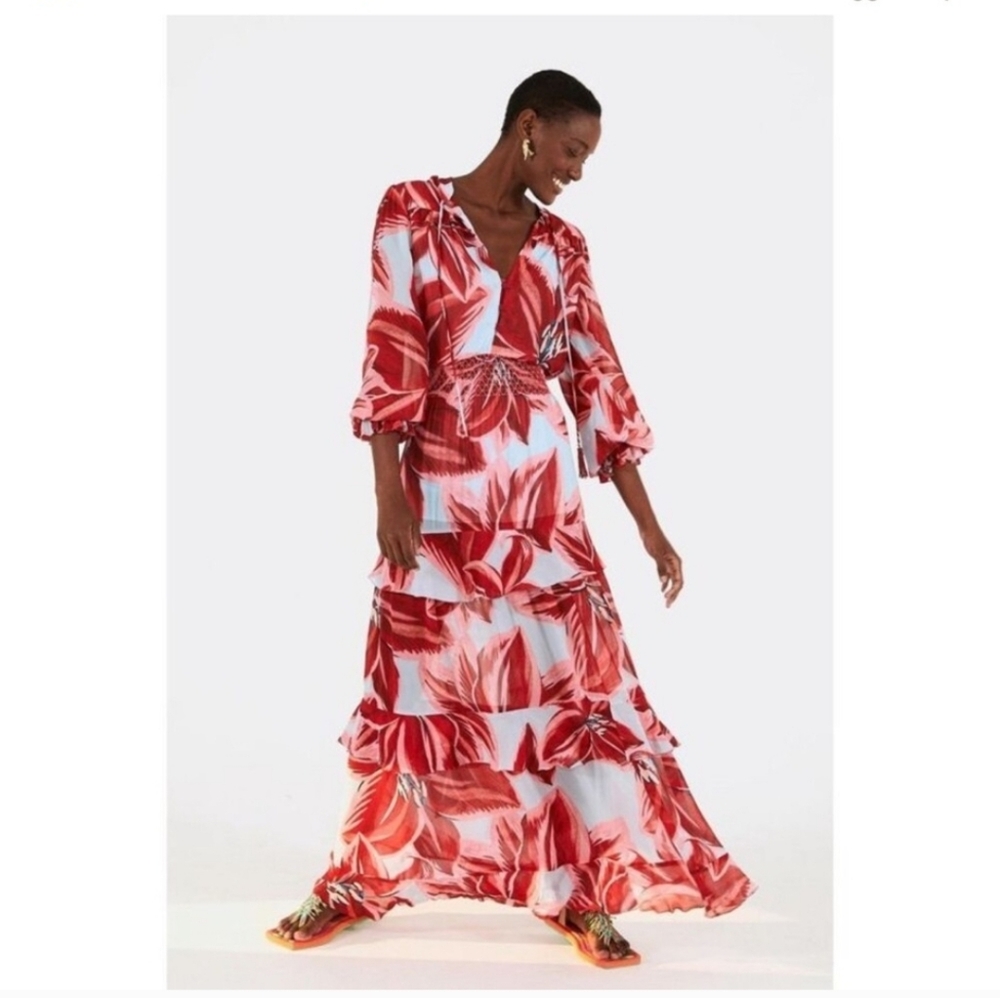 FARM Rio Azalea Maxi Dress NWT  Size Large